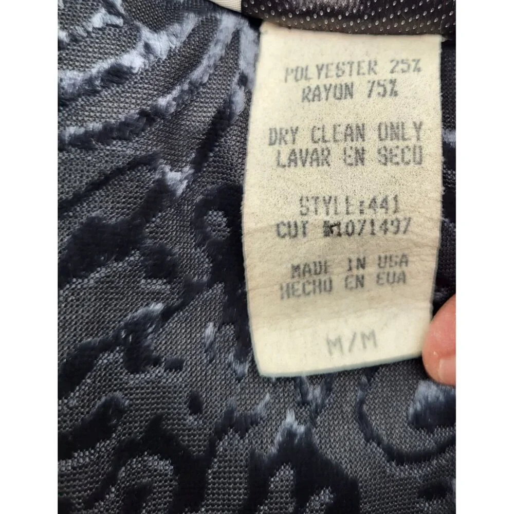 VTG GRACE USA Women's M Burnout Velvet Sleeveless Dress Prom Whimsigoth Fairy - Picture 5 of 9